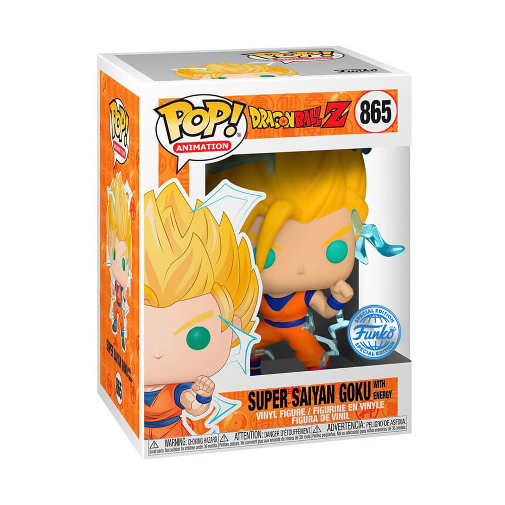 Funko Pop! Anime: Dragon Ball Z - Super Sayian Goku with Energy (Exclusive) #865