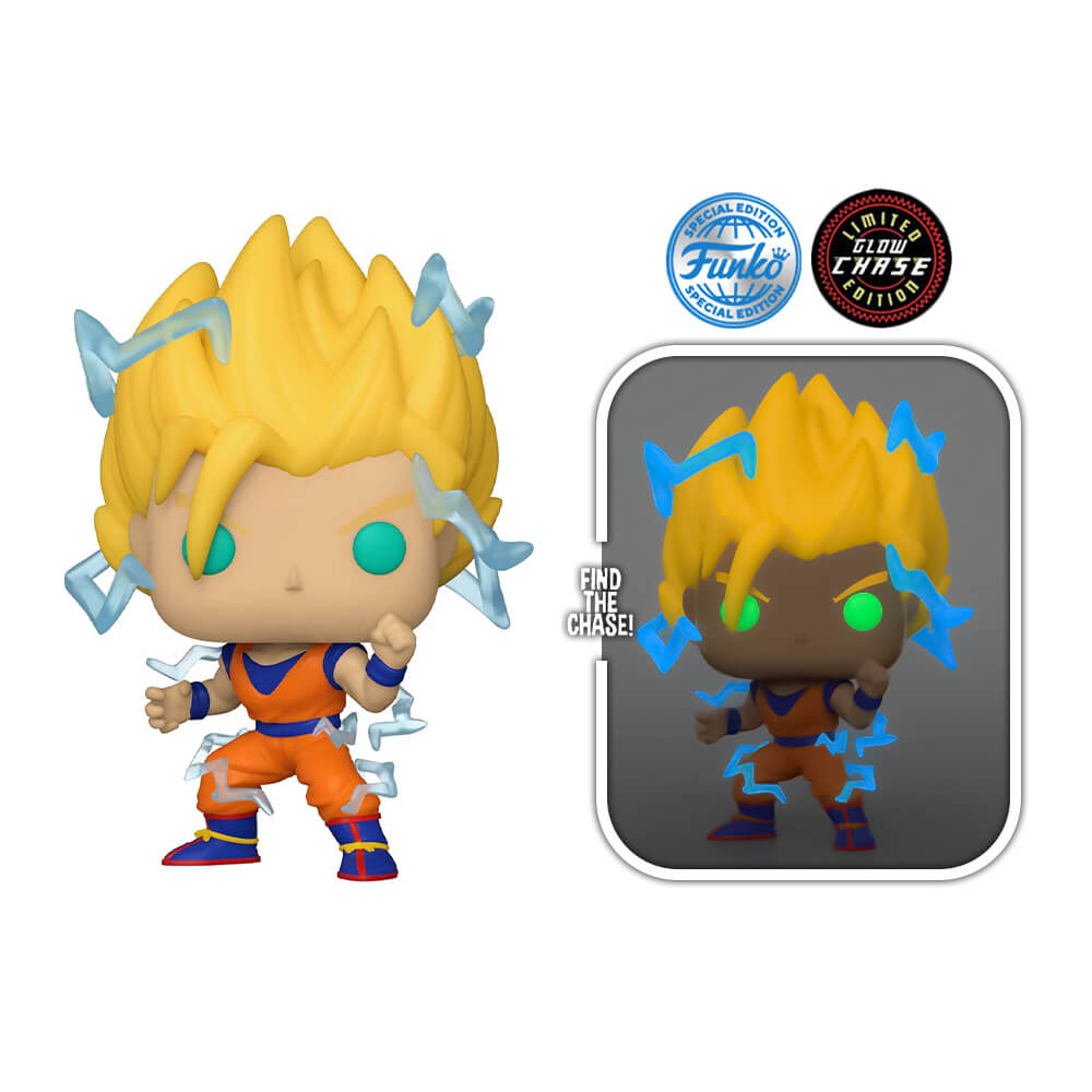 Funko Pop! Anime: Dragon Ball Z - Super Sayian Goku with Energy (Exclusive) (Glow In The Dark) - Chase #865