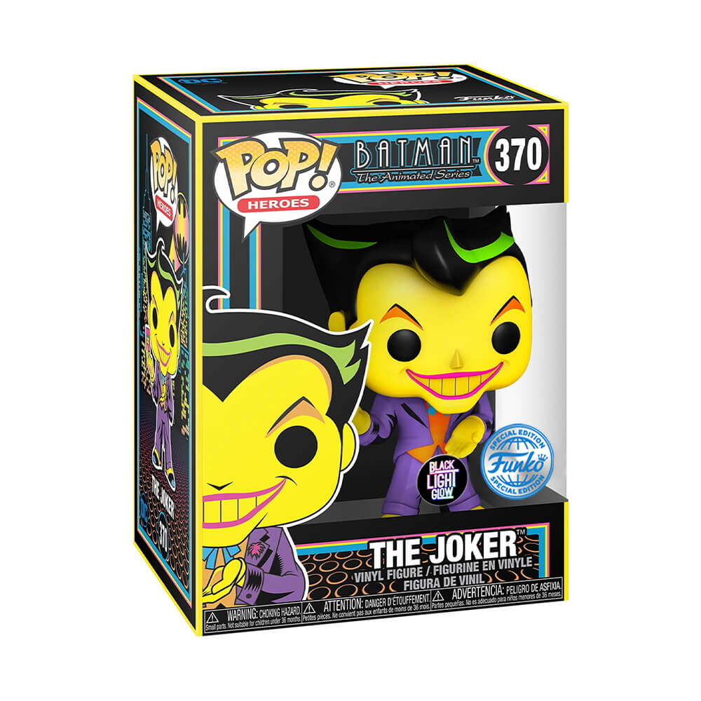 Funko Pop! Super Heroes: DC - Batman The Animated Series - The Joker (Exclusive) (Black Light) #370