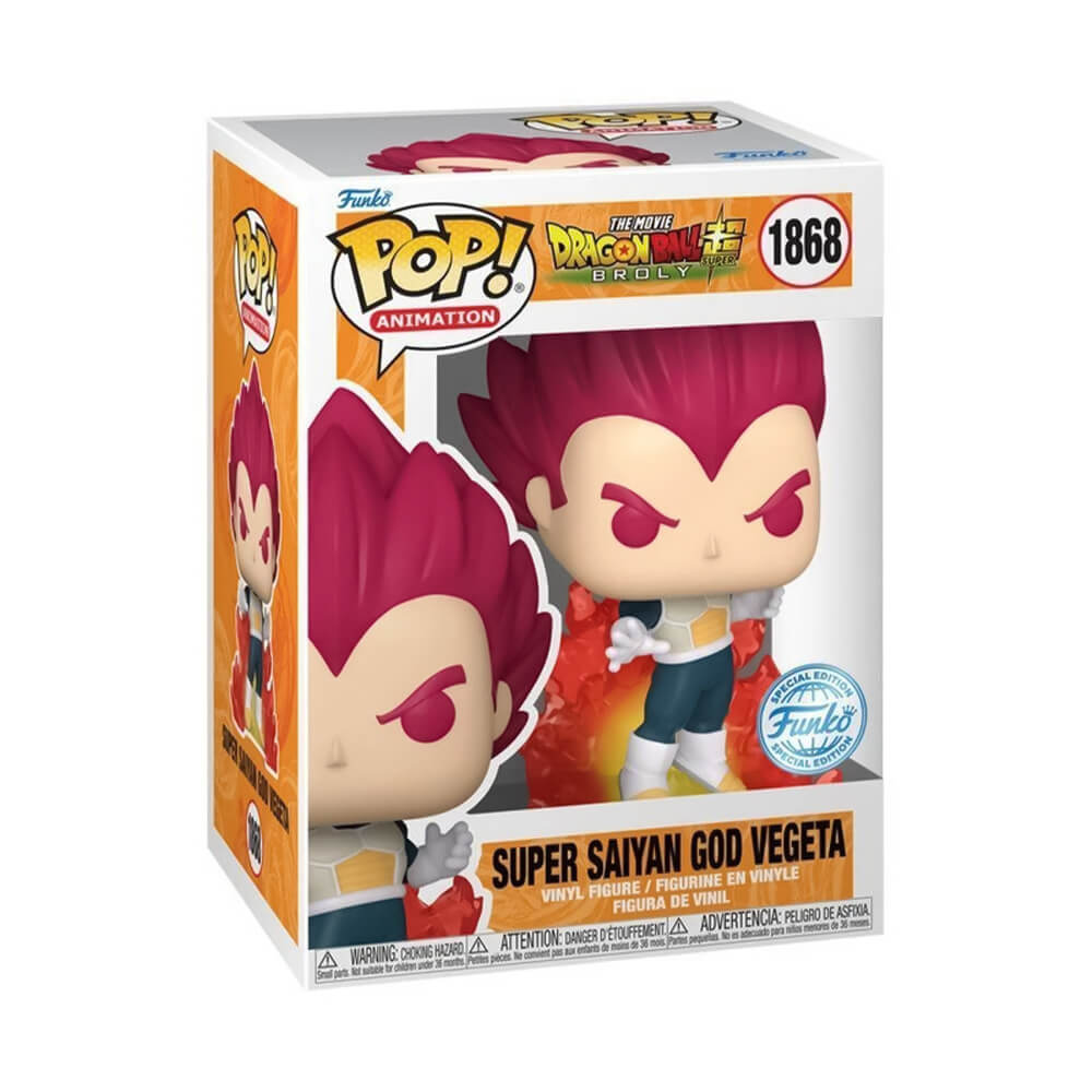 Funko Pop! Anime: Dragon Ball Super The Broly Movie - Super Sayian God Vegeta (Exclusive) #1868