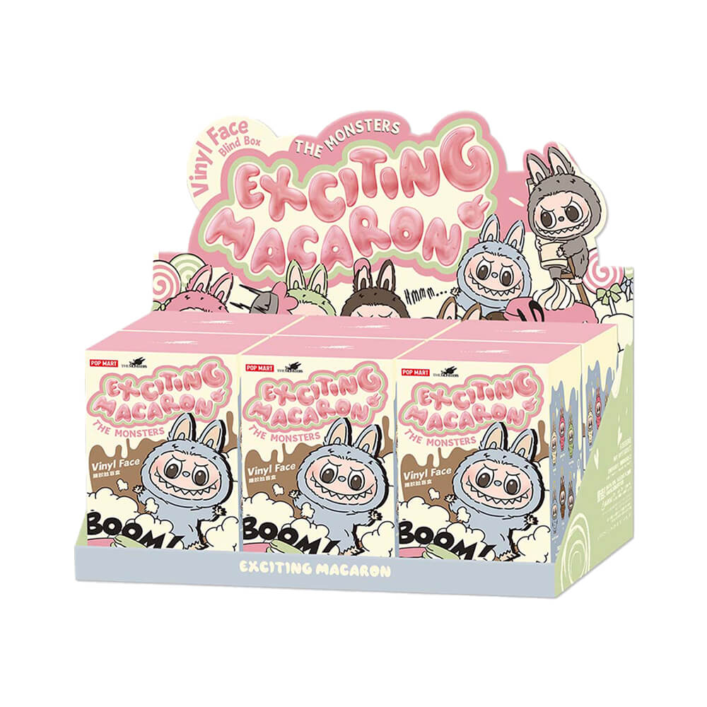 Pop Mart Labubu The Monsters Tasty Macarons Vinyl Face Sealed Case (6 Blind Boxes)
